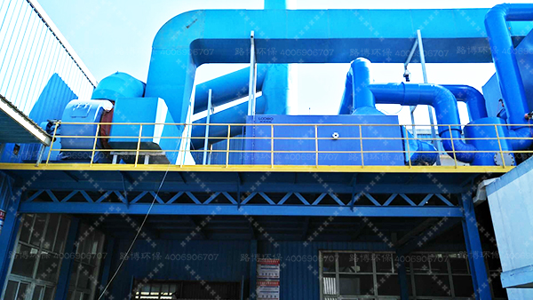 江苏扬州地区知名企业喷漆房废气治理工程竣工