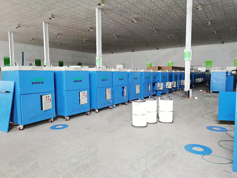 这么一台移动式焊接烟尘净化器便能解决您的车间焊烟污染问题